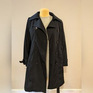 London Fog Black Trenchcoat, Size S